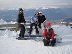 Hier ein Alibi-Foto. Ja, wir sind auch skigefahren!